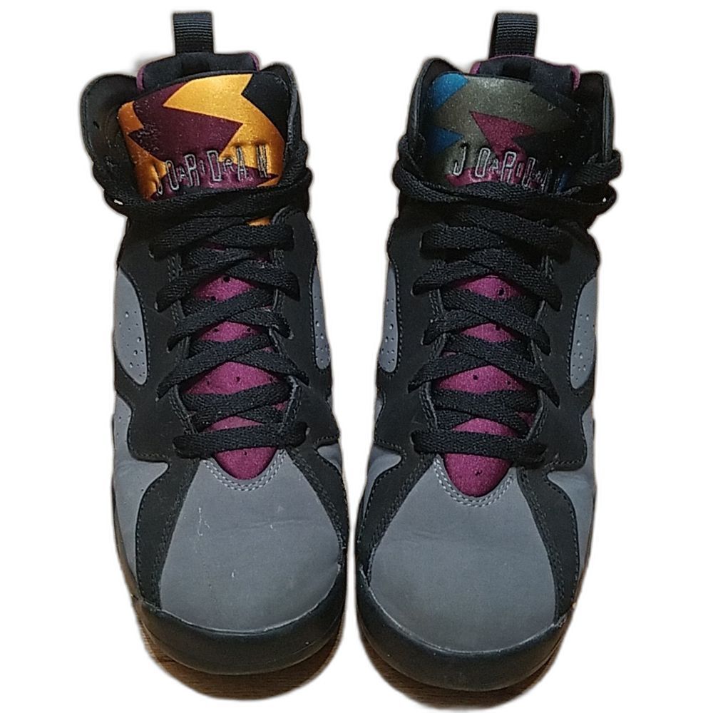 Nike Air Jordan Retro BG Bordeaux Basketballl Sneakers 304774-034 blk purple 7Y